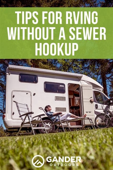 camping without sewer hookup